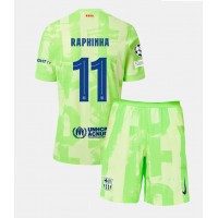 Barcelona Raphinha Belloli #11 Kolmas Peliasu Lasten 2024-25 Lyhythihainen (+ Lyhyet housut)